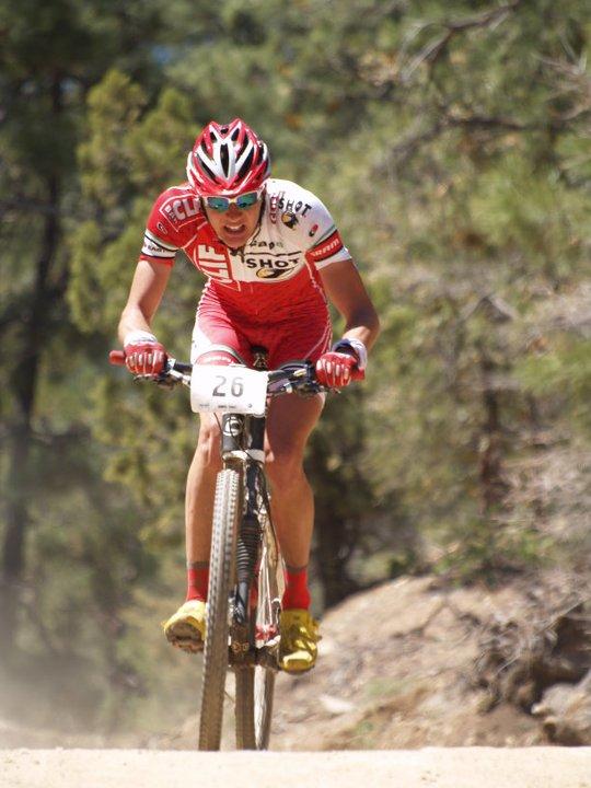 team cliff bar rider during his climb in the whiskey 50