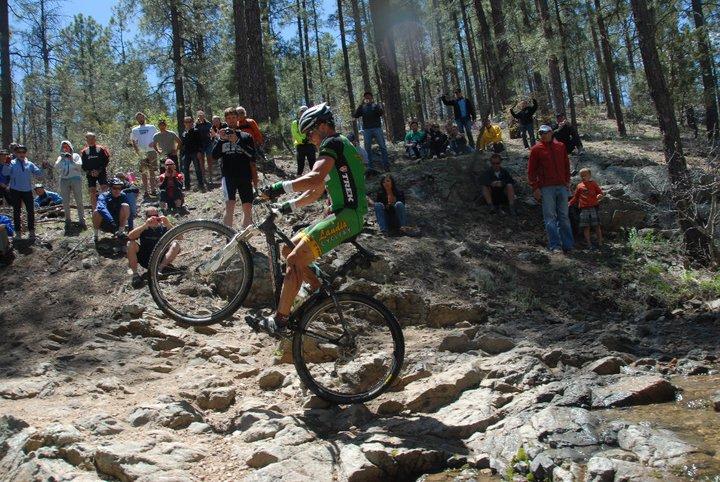 The water crossing during the Whiskey 50 - pro men