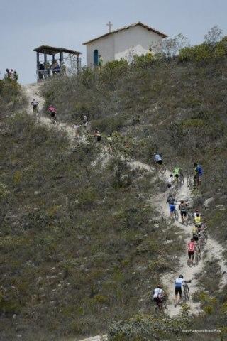 hike a bike on stage two of the brasilian mountain bike race