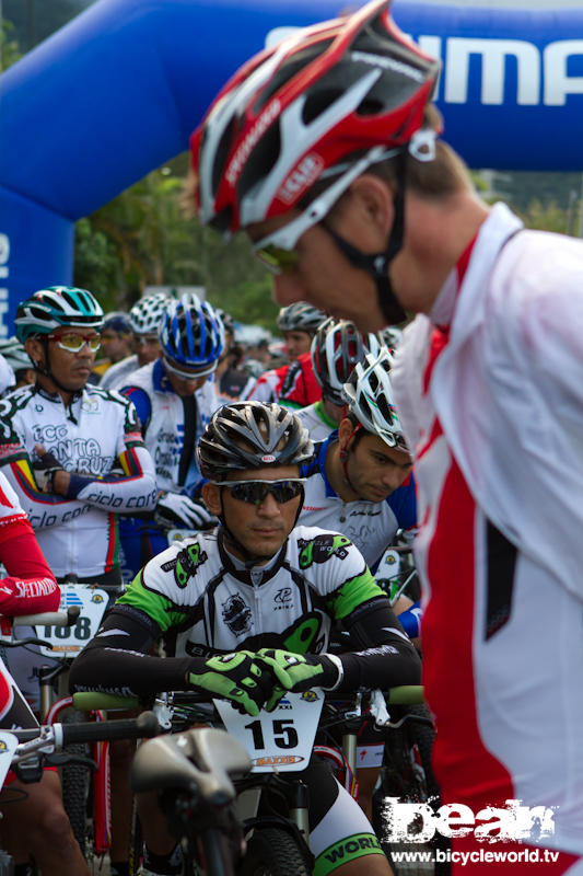 Jeff Herra is ready to start stage three at la ruta