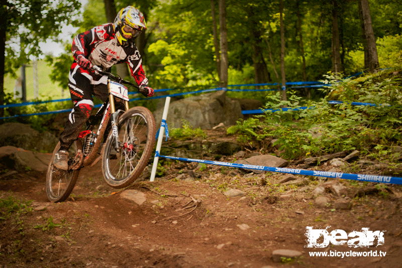 Aaron Gwin during his qualifying run at Windham 