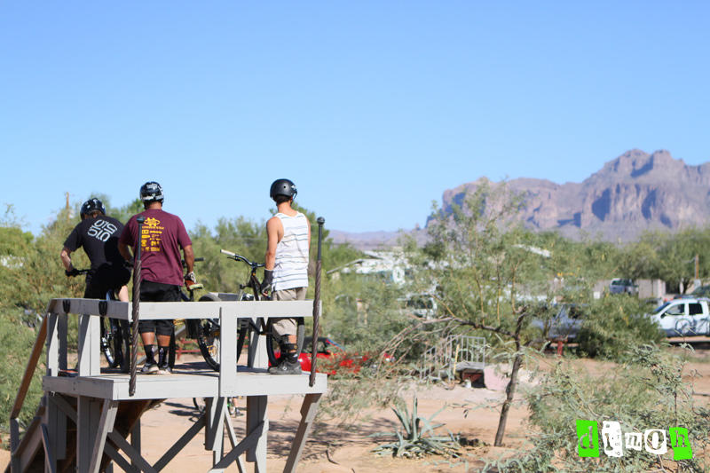 The drop in to the pump track 