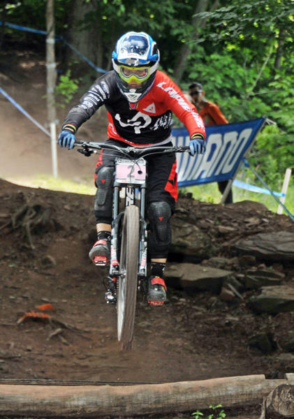 emmeline ragot on her way to her world cup win.