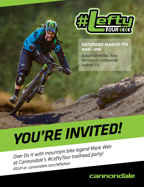 cannondale invitation to the lefty party