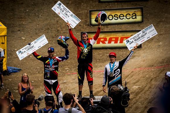 canadien downhill podium