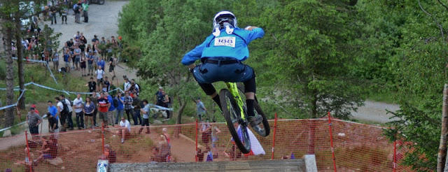 Forrest Riesco sending a gap drop at Fort William