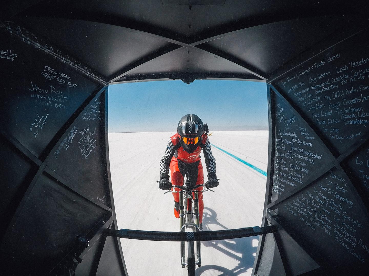HUMAN powered bike, world record bike speed