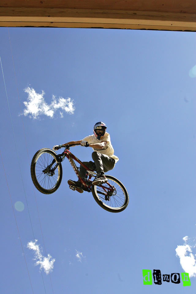 brenden semenuk on his way to winning crank works and best trick, winter park colorado