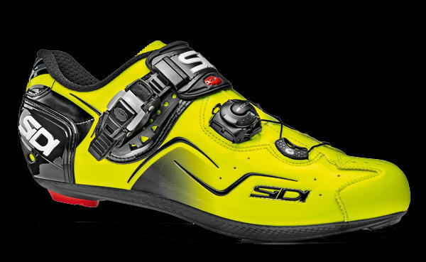 sidi KAOS carbon in hi-vis yello