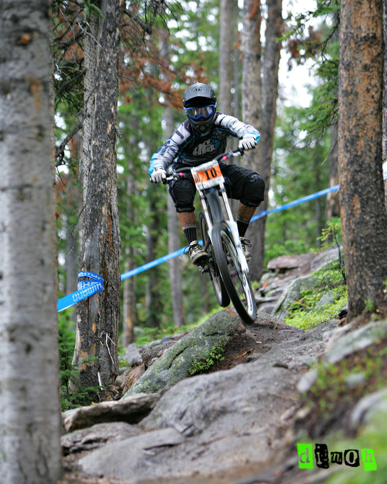 Waylon smith on his way to winning the PRO GRT mens downhill