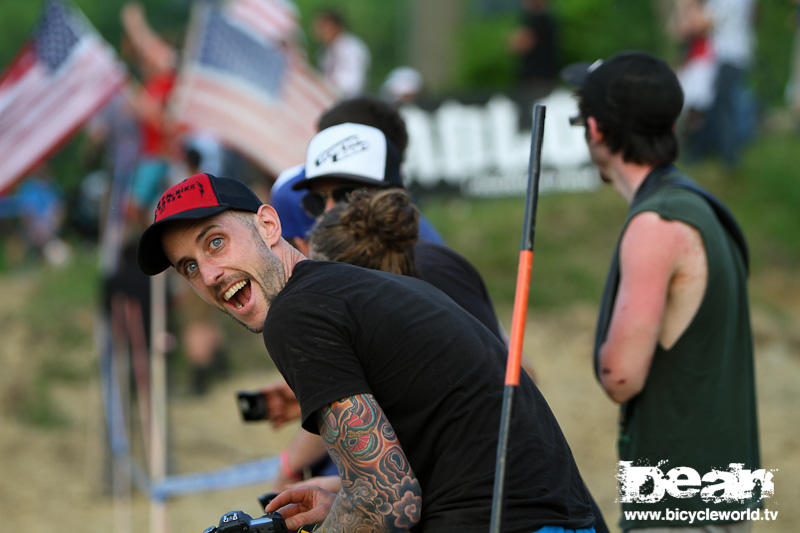 Transition bike owner kevin at the US OPEN