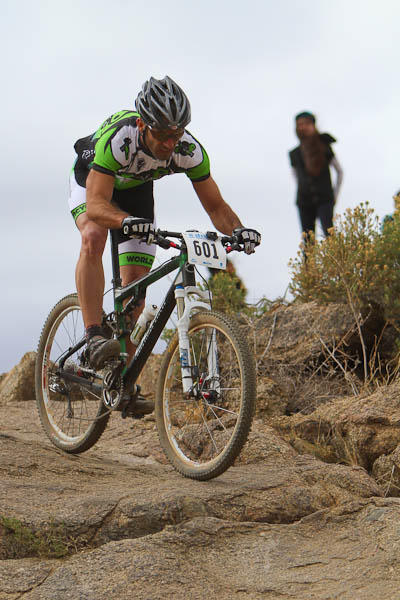 Zach ripping his run down the Old Pueblo rocks